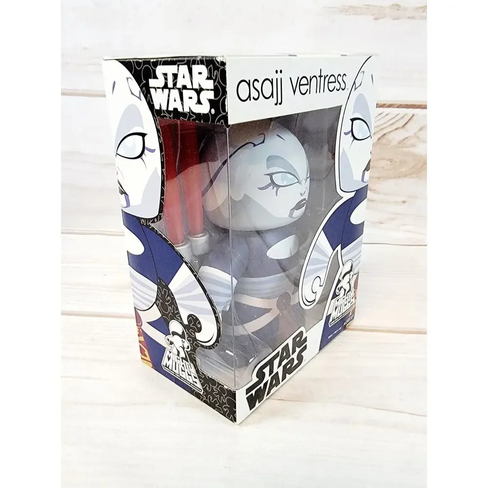 Star Wars 2008 Mighty Muggs Asajj Ventress Vinyl Figure Clone Wars Hasbro NEW